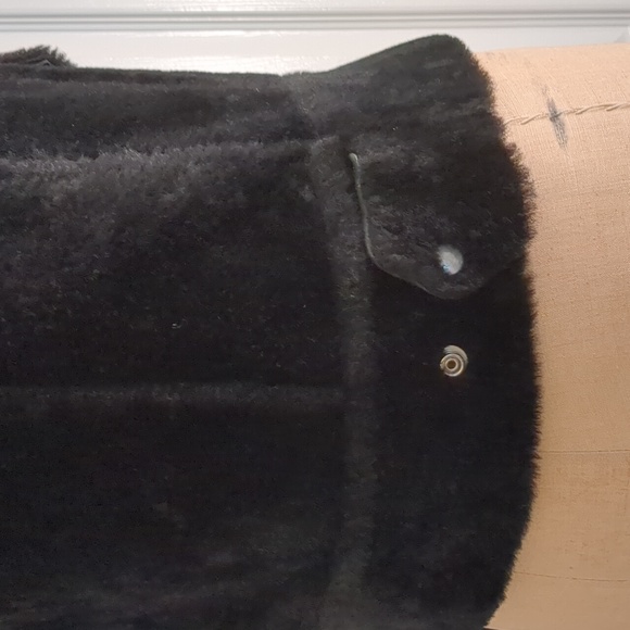 Sandro Paris Shearling Moto Jacket Sz. 0 - Picture 5 of 9